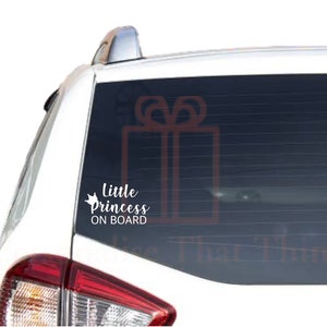 Little princess on board car decal vinyl sticker