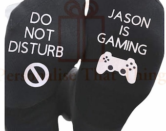 Personalised custom printed gaming men’s socks