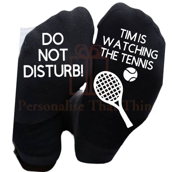 Personalised Tennis Socks Etsy