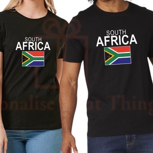 Südafrika Landesflagge Herren/Damen Tshirts