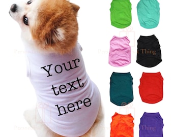 Personalised custom pet dog T-shirts