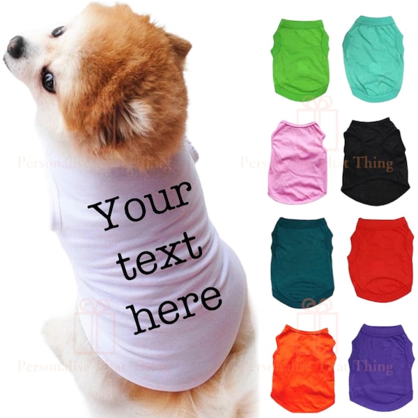 Personalised custom pet dog T-shirts