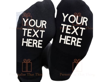Personalised custom printed men’s socks