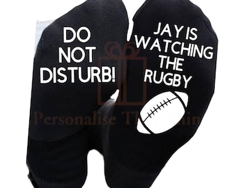 Personalised custom printed rugby men’s socks