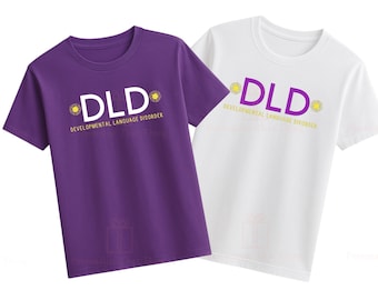 Developmental language disorder sunflower  Tshirt - raising awareness DLD day