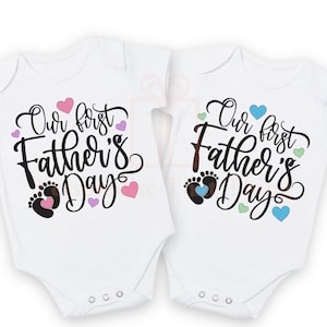Our first fathers day heart baby bodysuit outfit