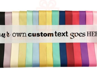 Sash - all colours  - birthday wedding baby shower pregnancy hen divorce announcement sashes