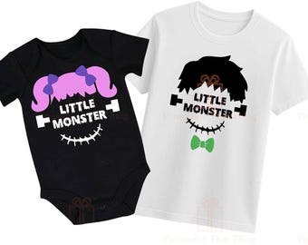 Little monster Halloween tshirt / baby bodysuit