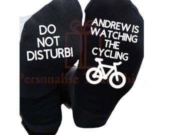 Personalised custom printed cycling men’s socks