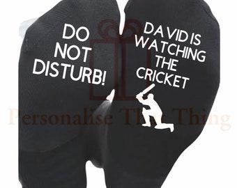 Personalised custom printed cricket men’s socks