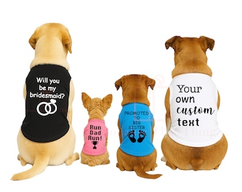 Personalised custom pet dog or cat T-shirts