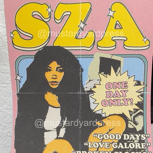 Sza Retro Aesthetic Inspired Poster Print