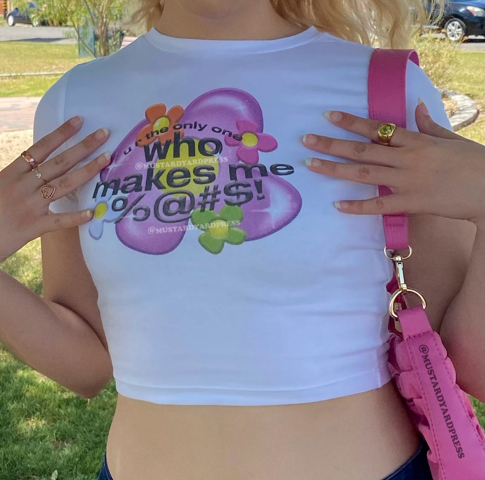 Wildflower y2k Cropped Baby Tee Etsy