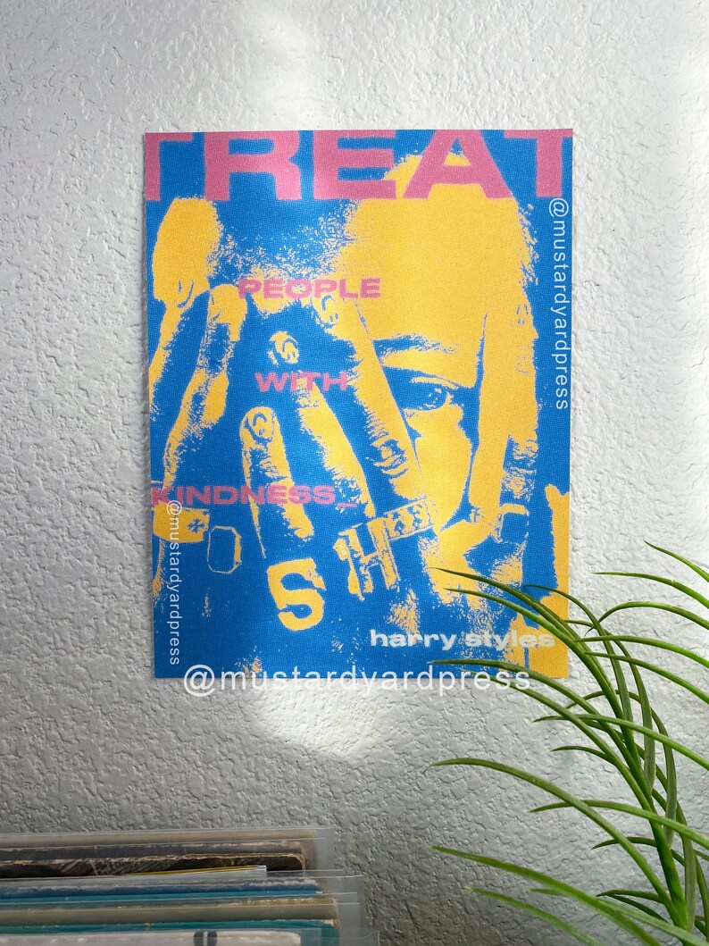 Harry Styles Pop Art Minimalist Aesthetic Poster TPWK