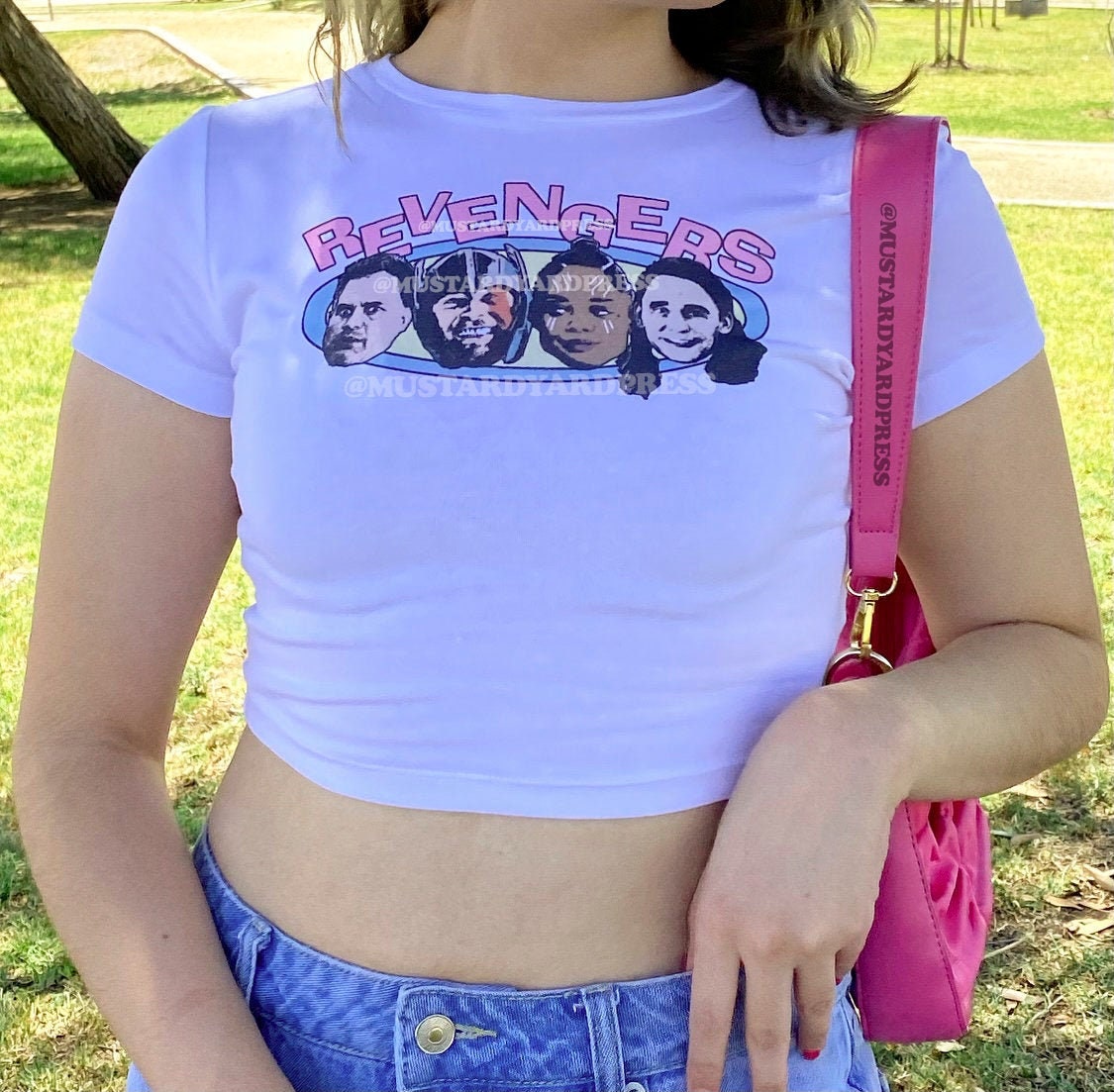 Revenge Team y2k Cropped Baby Tee