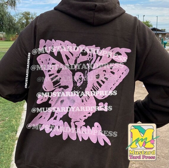 brown butterfly zip up