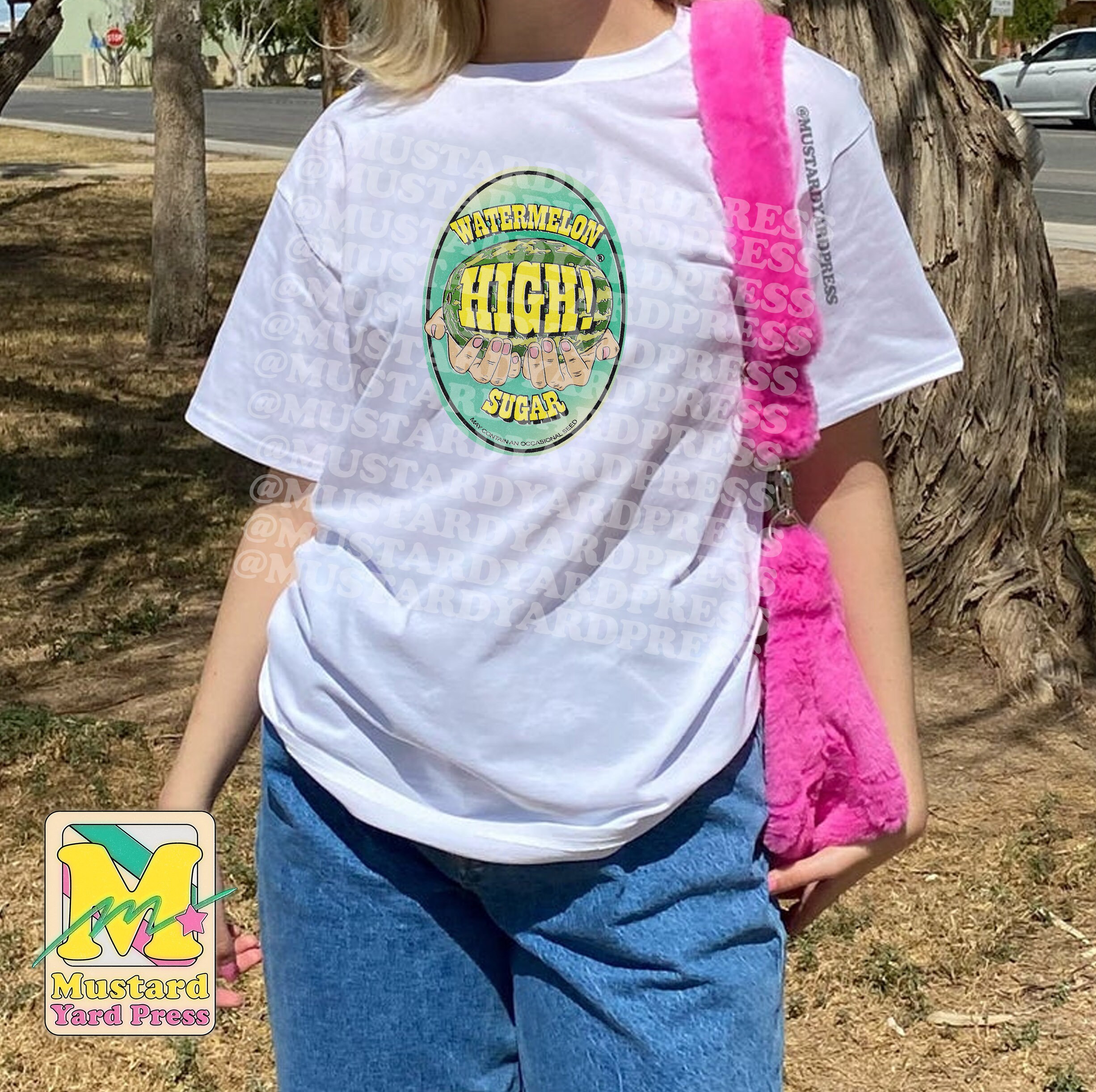Watermelon Sugar Fruit Sticker T-shirt 