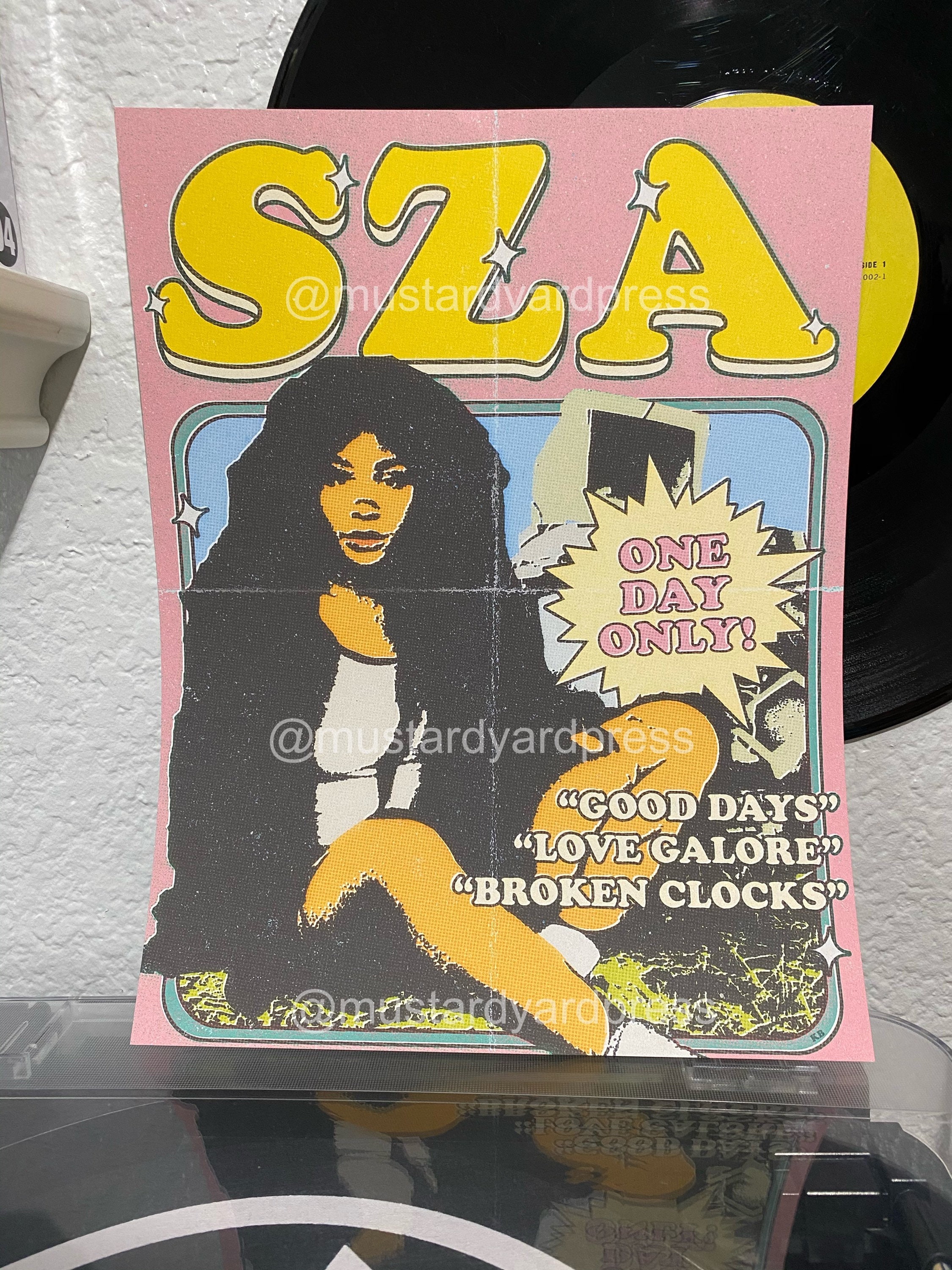Sza Retro Aesthetic Inspired Poster Print Etsy UK