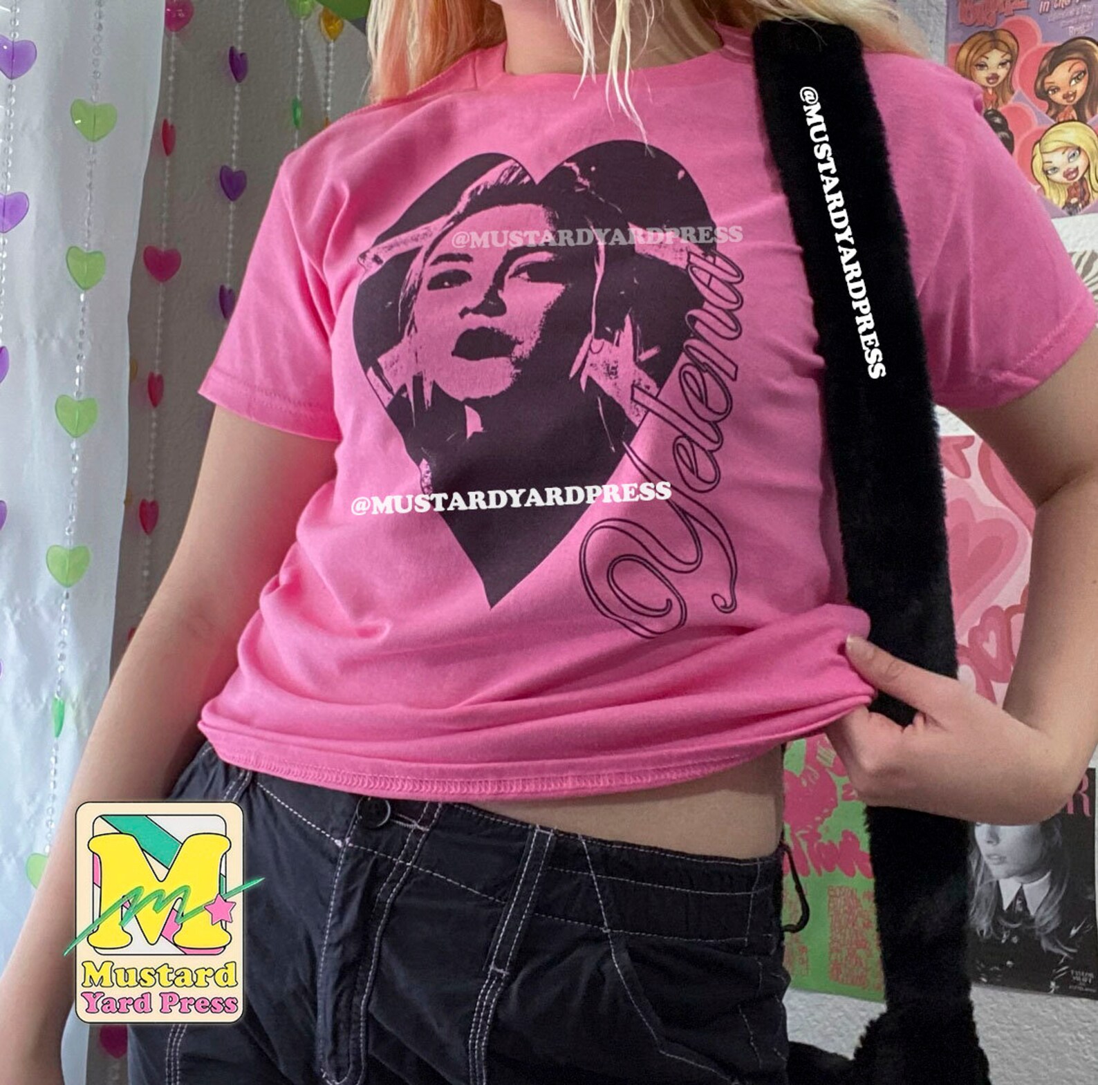 Yel Pink Y2k Baby Tee Etsy