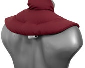 Neck squirrel with stand-up collar, neck pillow heat pillow wine red Different fillings for grain cushions possible