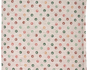 Graankussen 19 x 19 cm | Biologische stoffen stippen | Warmtekussen, koudekussen voor magnetron en oven | Spelt, kersenpit, lijnzaad, ...