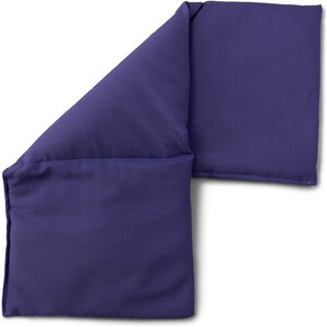 Graankussen 20 x 50 cm groot 3-kamer | paars | Warmtekussens en koudekussens voor magnetrons, ovens en diepvriezers, b.v