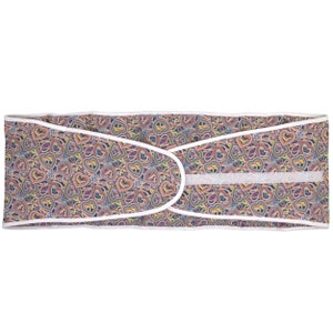 Belt with Velcro fastener for back/lumbar Organic fabric Psychedelic Heart Grain cushion approx. 135 cm long 7-chamber Heat pad to tie around image 4