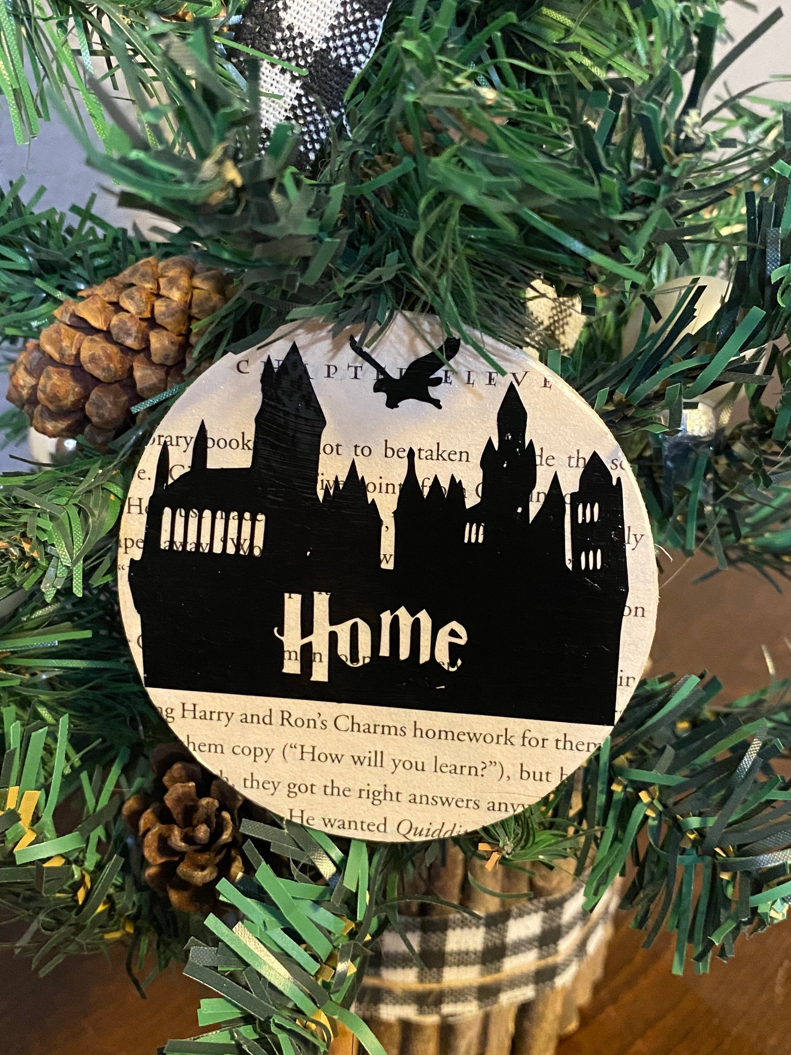 CUSTOMIZABLE Harry Potter Ornament book ornament Christmas | Etsy