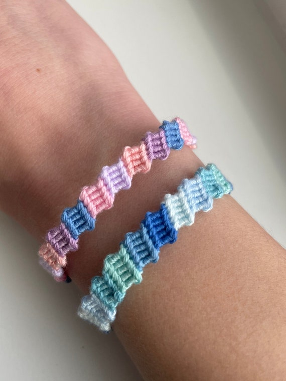 Knotted Flip Flop Friendship Bracelets Etsy