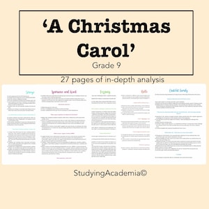 Letteratura inglese GCSE: appunti di A Christmas Carol