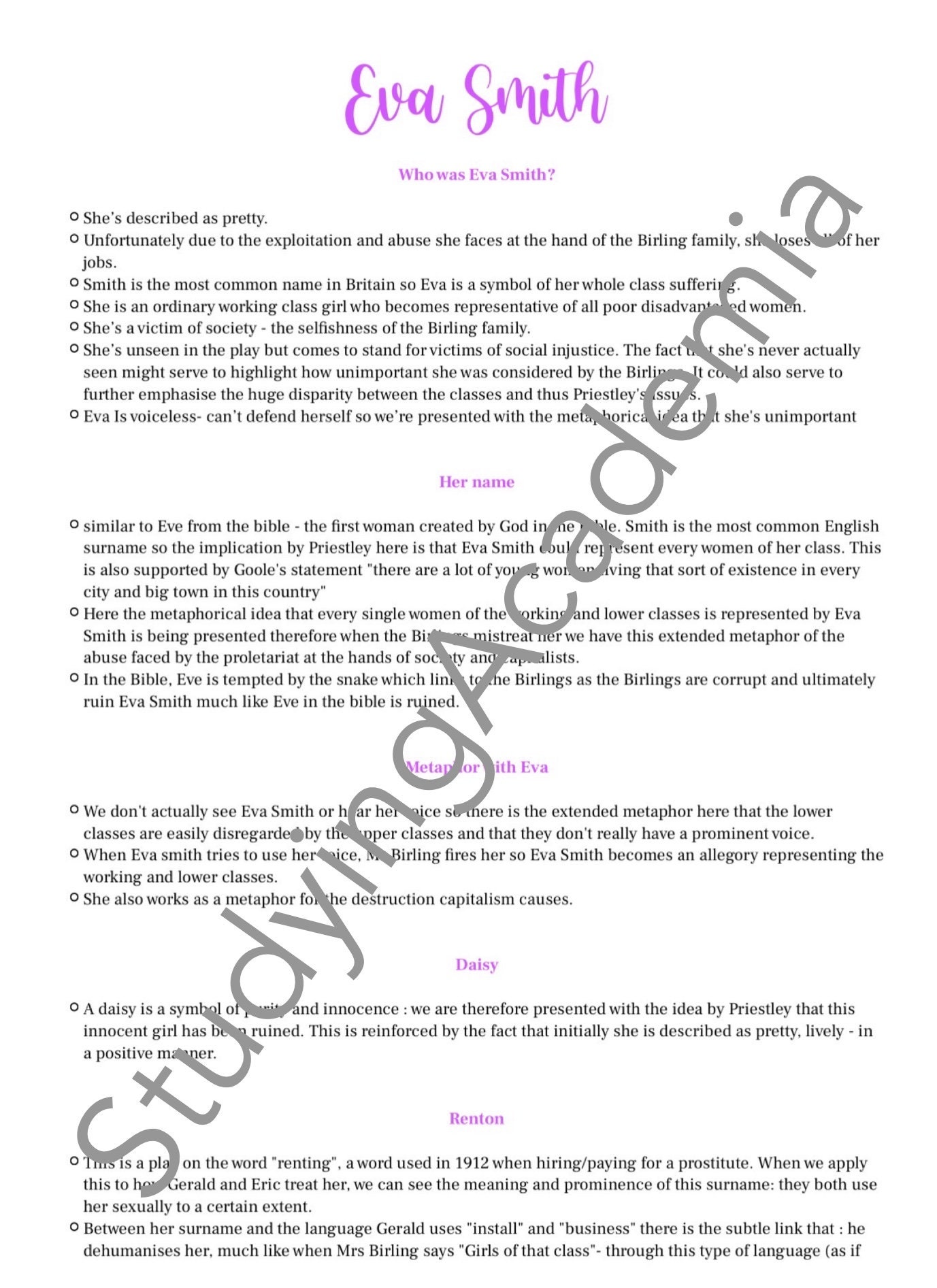 GCSE An Inspector Calls Grade 9 Etsy