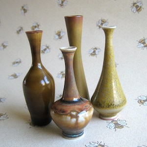 Four pcs. ceramic miniature vase John Andersson Höganäs