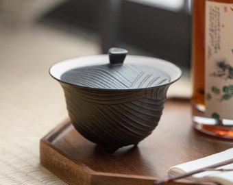 Traditional Chinese Ceramic Gaiwan | Kung Fu Tea Bowl | 140ml | 4 Colors