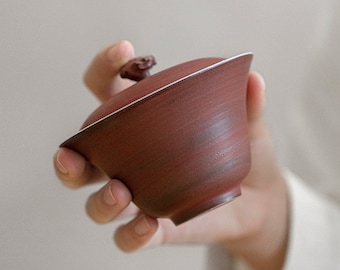 Ciotola da tè Gaiwan / Kung Fu in ceramica tradizionale cinese / 130 ml / Disponibile in 5 colori