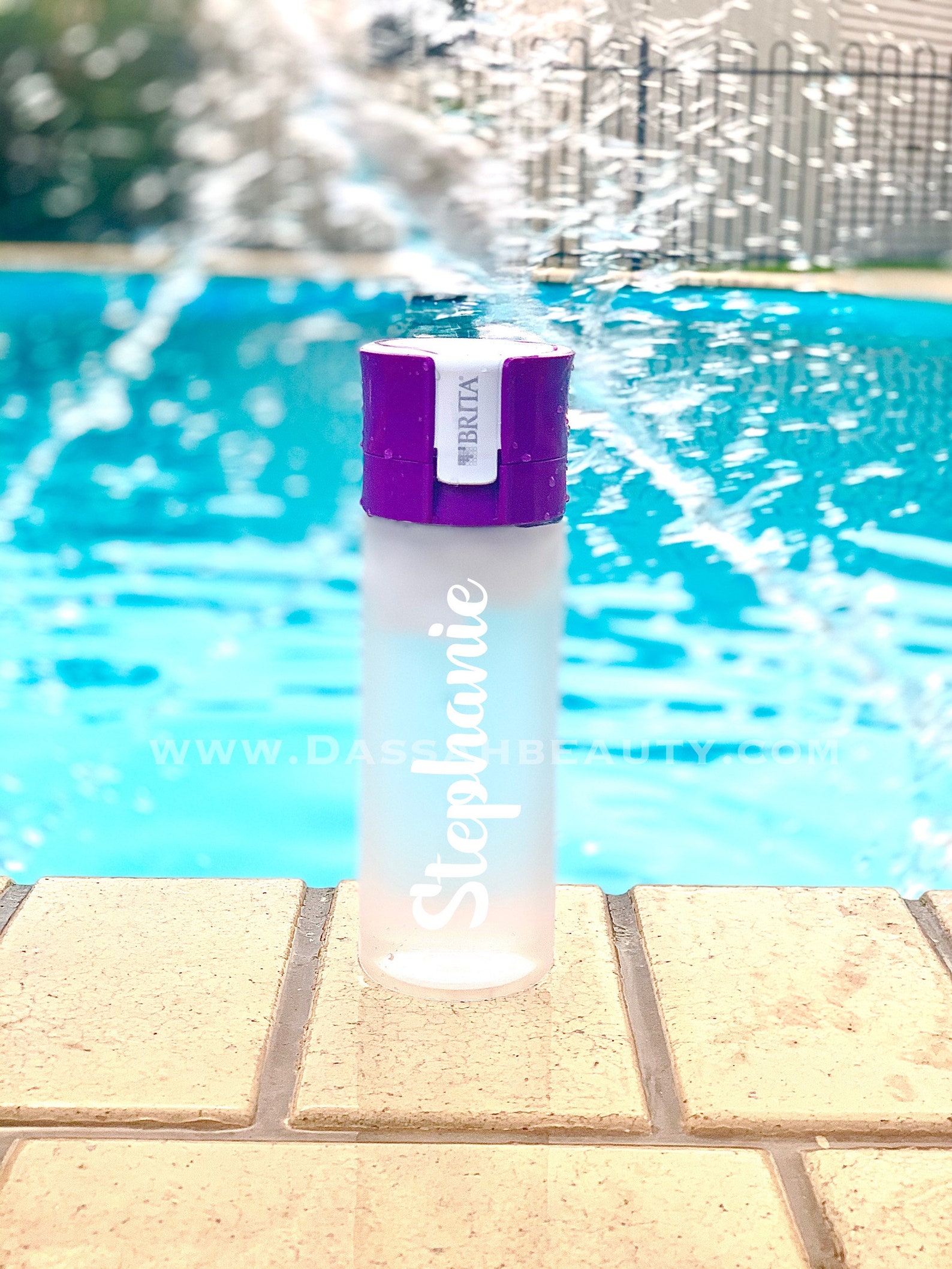 Personalised Filtered Water Bottle Brita 600ml With Water Etsy