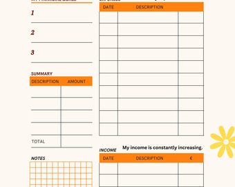 self-love financial worksheet, debt-free financial planner, organize your finances, and track you money gift for Christmas, family finances