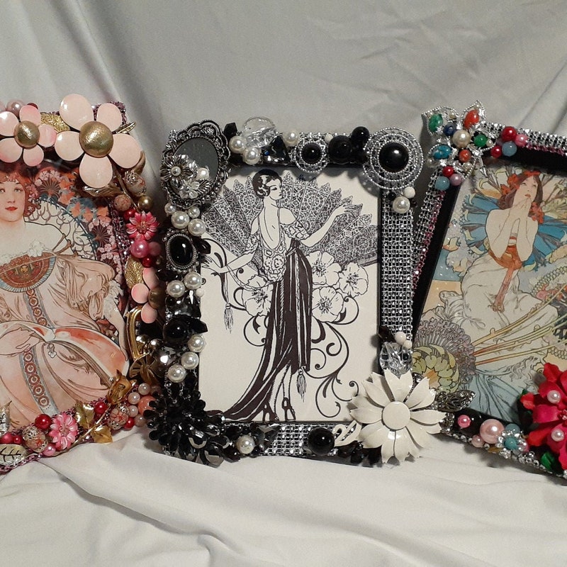 Frame Docorated Decorated Frames - Etsy