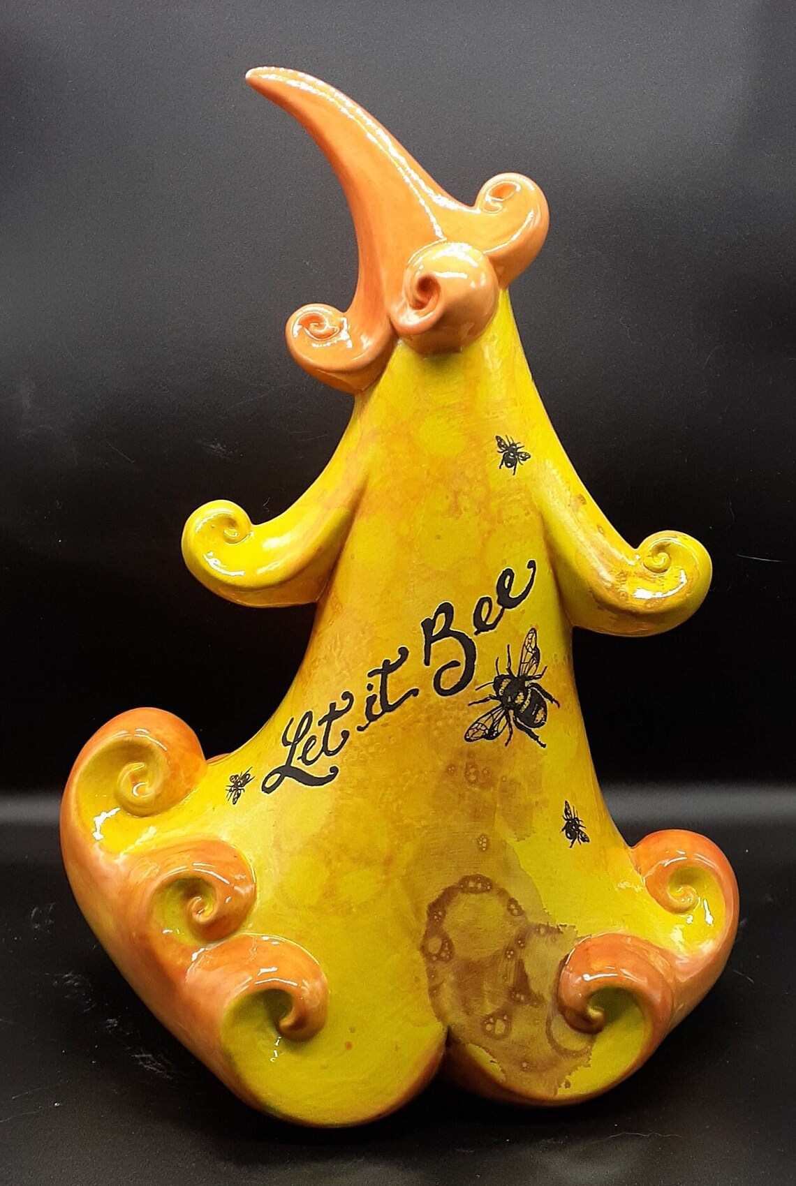 Ceramic Jolly Tree Spring & Summer Decor Bumble Bees Glazed Etsy