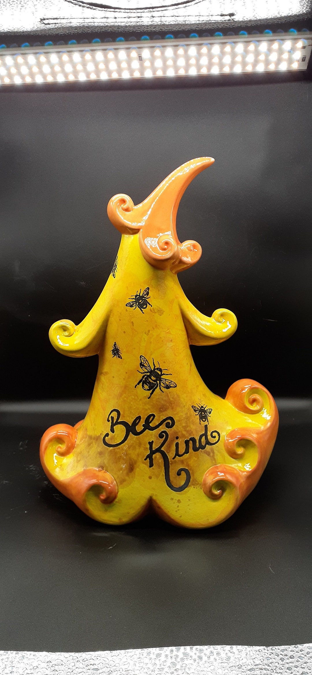 Ceramic Jolly Tree Spring & Summer Decor Bumble Bees Glazed Etsy