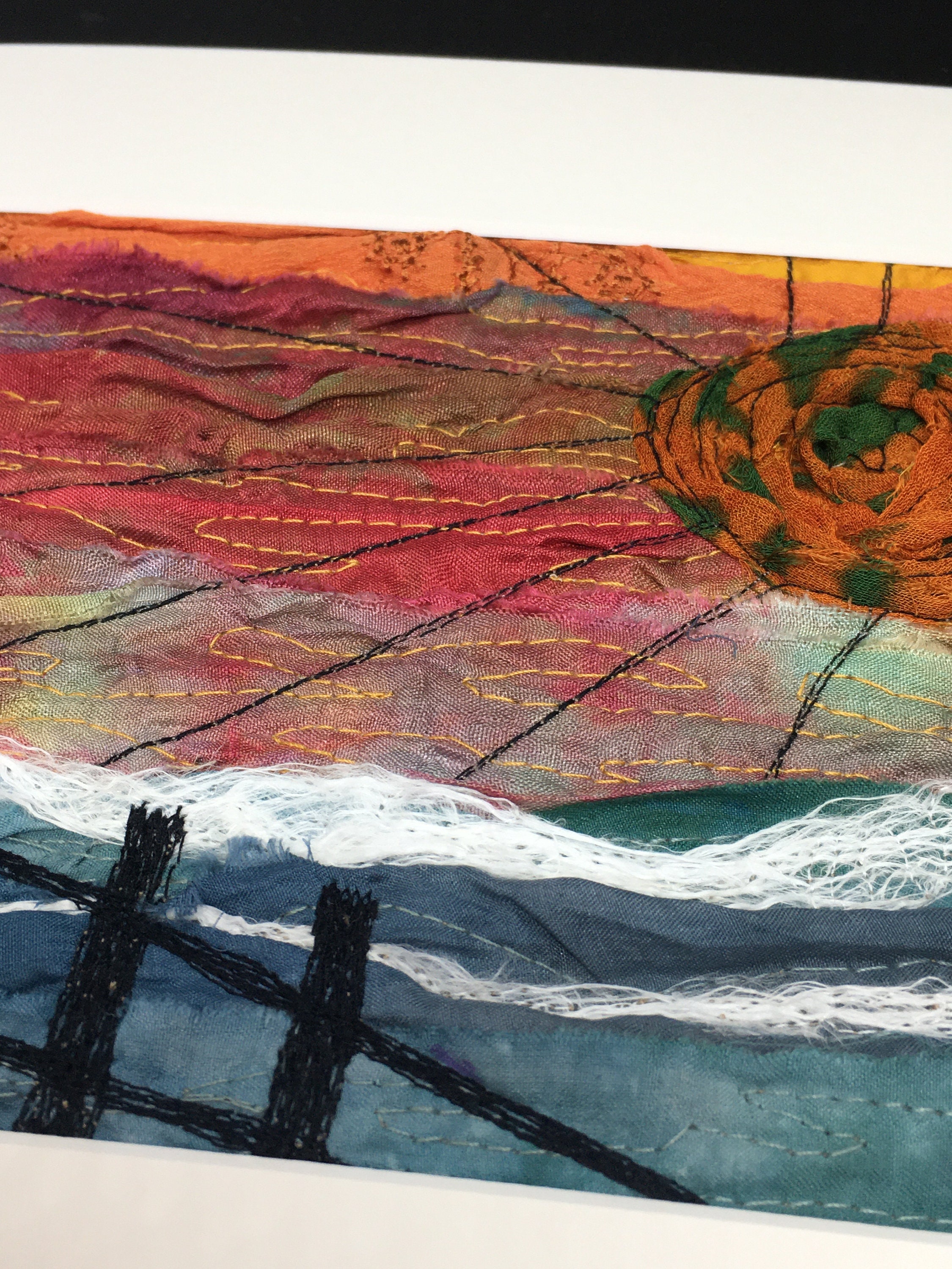 Original Textile Art / Fabric Landscape Art / Textile Etsy UK