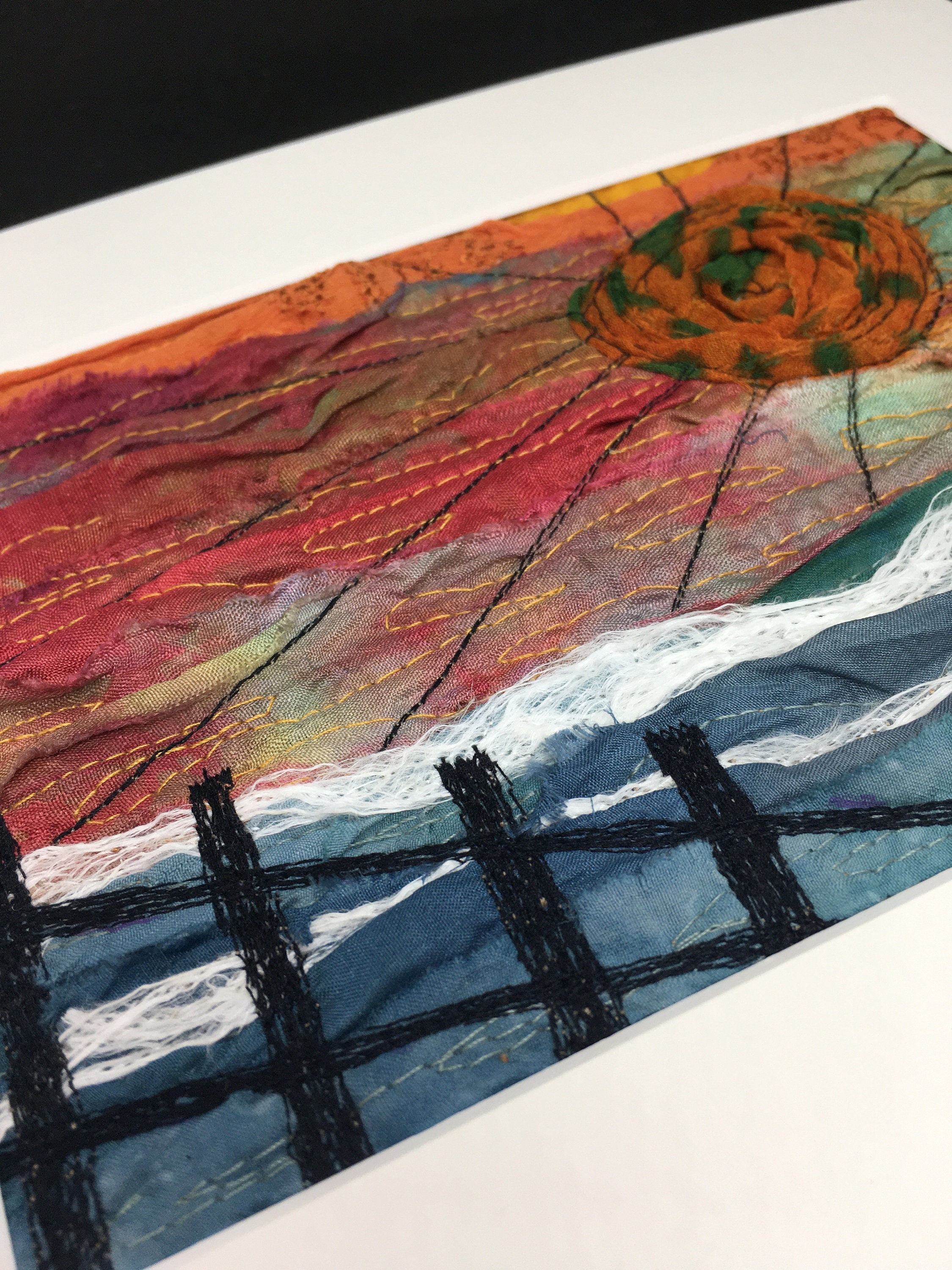 Original Textile Art / Fabric Landscape Art / Textile Etsy UK