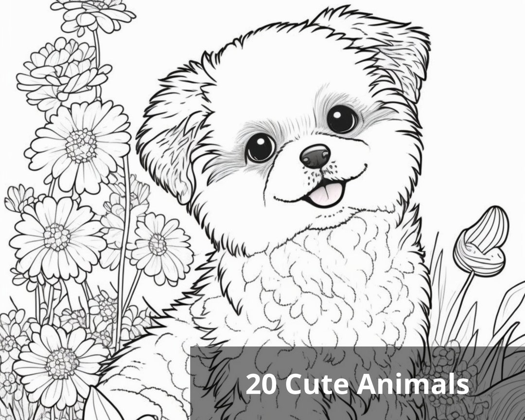 20 Cute Animals Printable Coloring Pages, Beautiful Animals Coloring