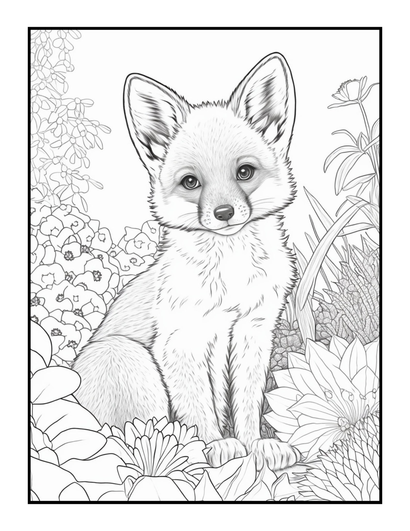20 Cute Animals Printable Coloring Pages, Beautiful Animals Coloring