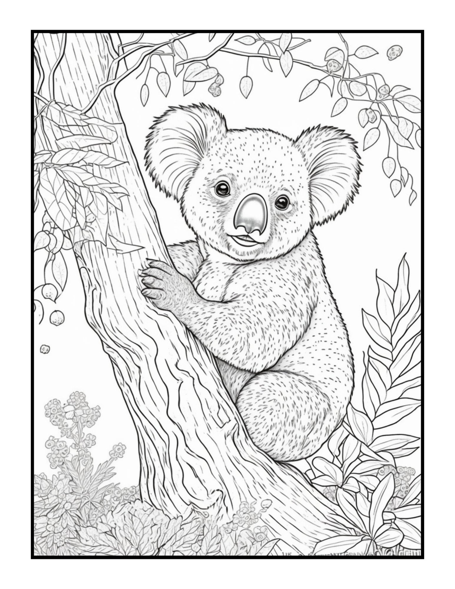 20 Cute Animals Printable Coloring Pages, Beautiful Animals Coloring ...