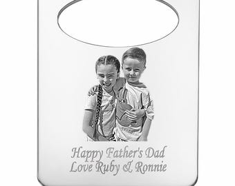 Personalised Photo Engraved Bottle Opener Fridge Magnet