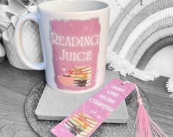 Reading Juice Mug & Bookmark Gift Set | Booktok, Book Lover