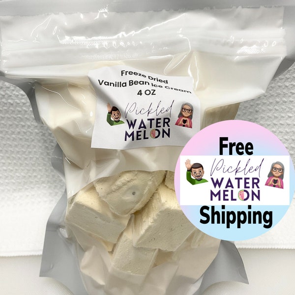 4 OZ Freeze Dried Vanilla Bean (NEW BRAND) Ice Cream Pieces