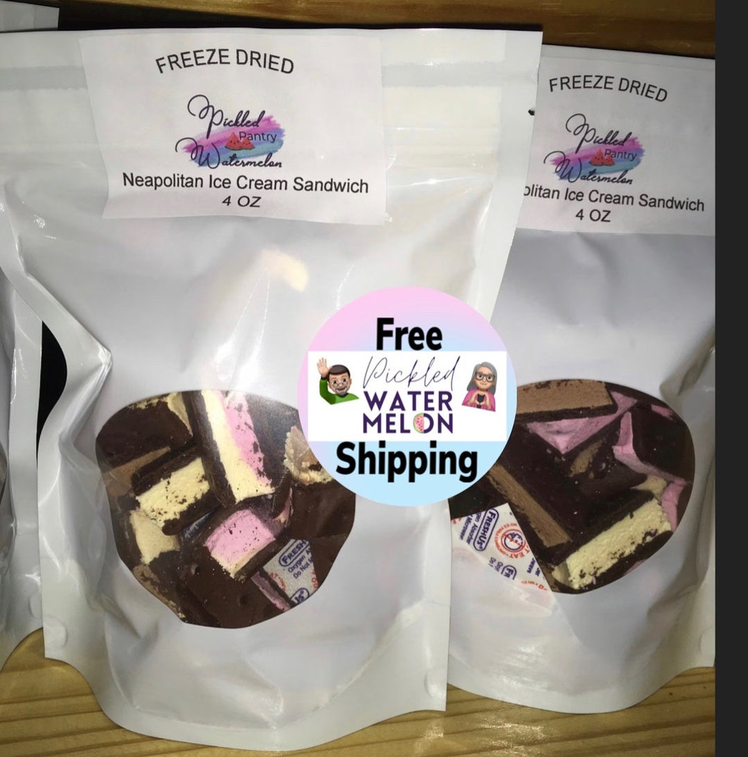 Freeze Dried Neapolitan Ice Cream Sandwiches Etsy