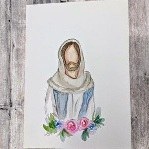 Cartão de Páscoa pintado à mão, Cartão em aquarela, não impresso, arte original
