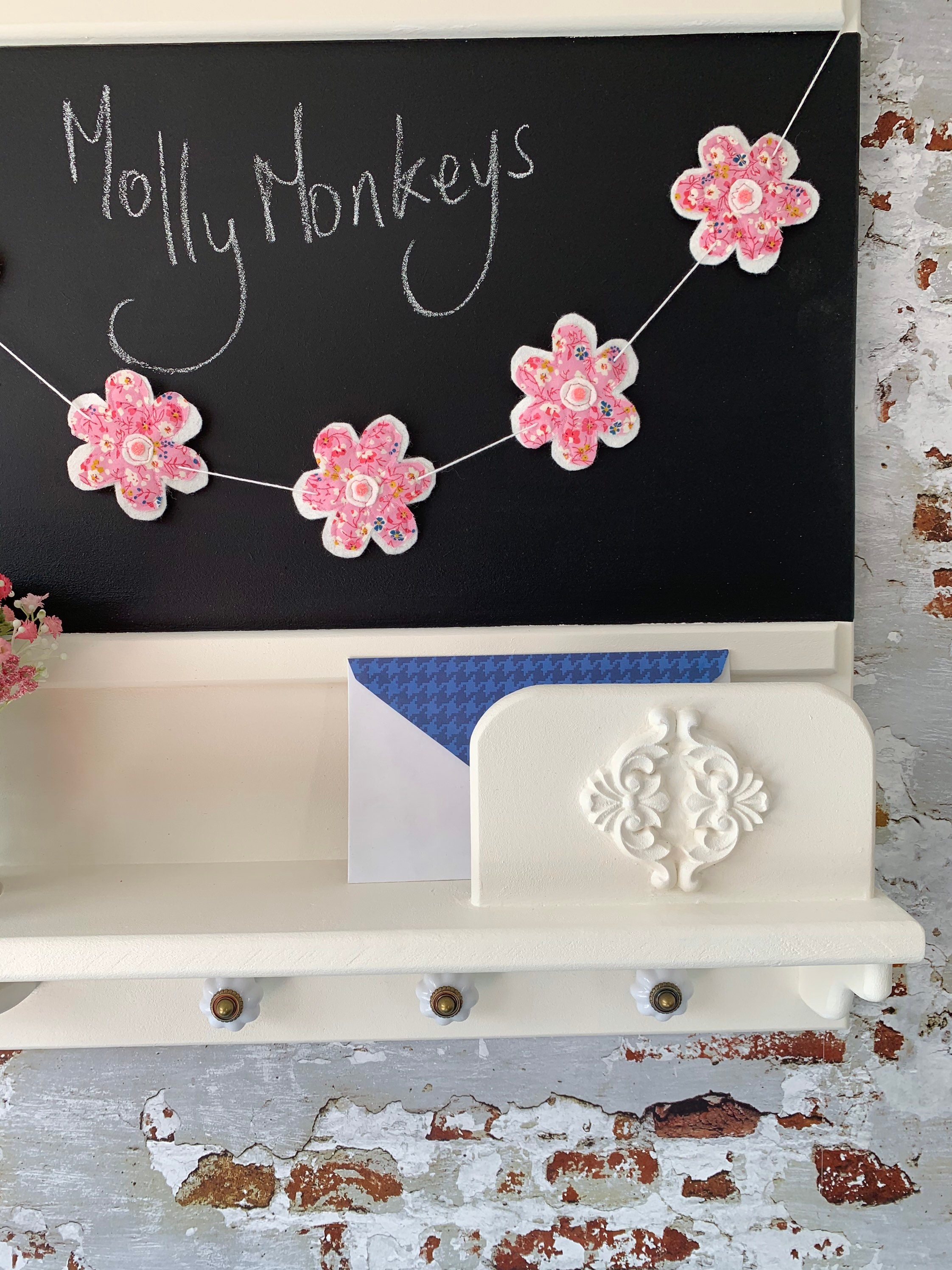 Chalkboard Kitchen notice board Shelf Wall decor Etsy